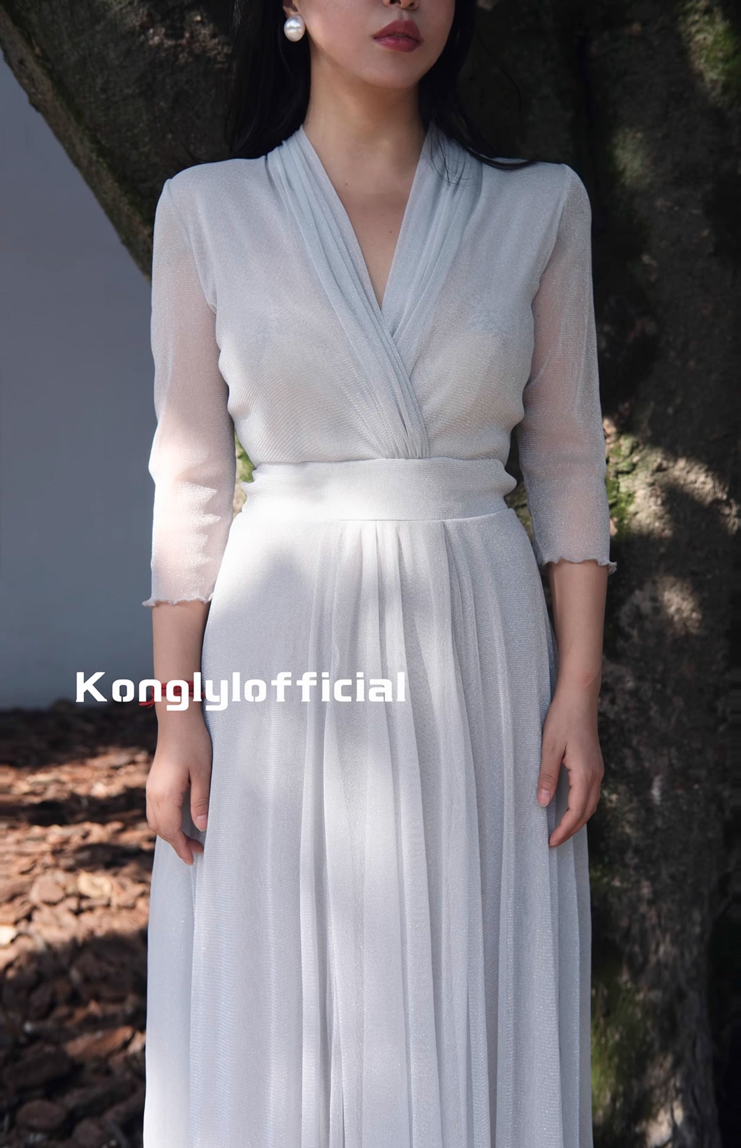 Ke Li Qi Kong-lylofficial Caiyun Xinghe Female Flavor Slim Dress Classy Elegant Slim Looking