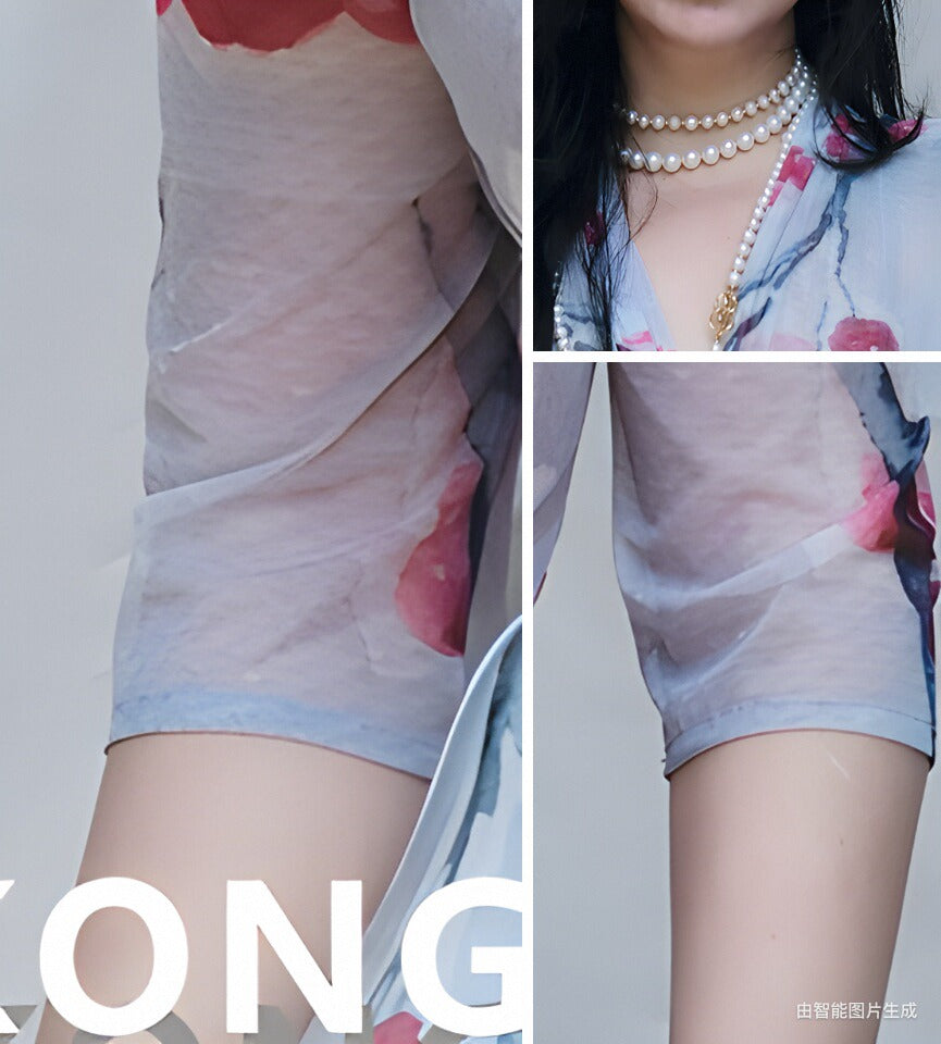 Ke Li Qi Kong-lylofficial Birds Facing the Phoenix Female Flavor Fancy Slim Dress Elegant Slim Looking