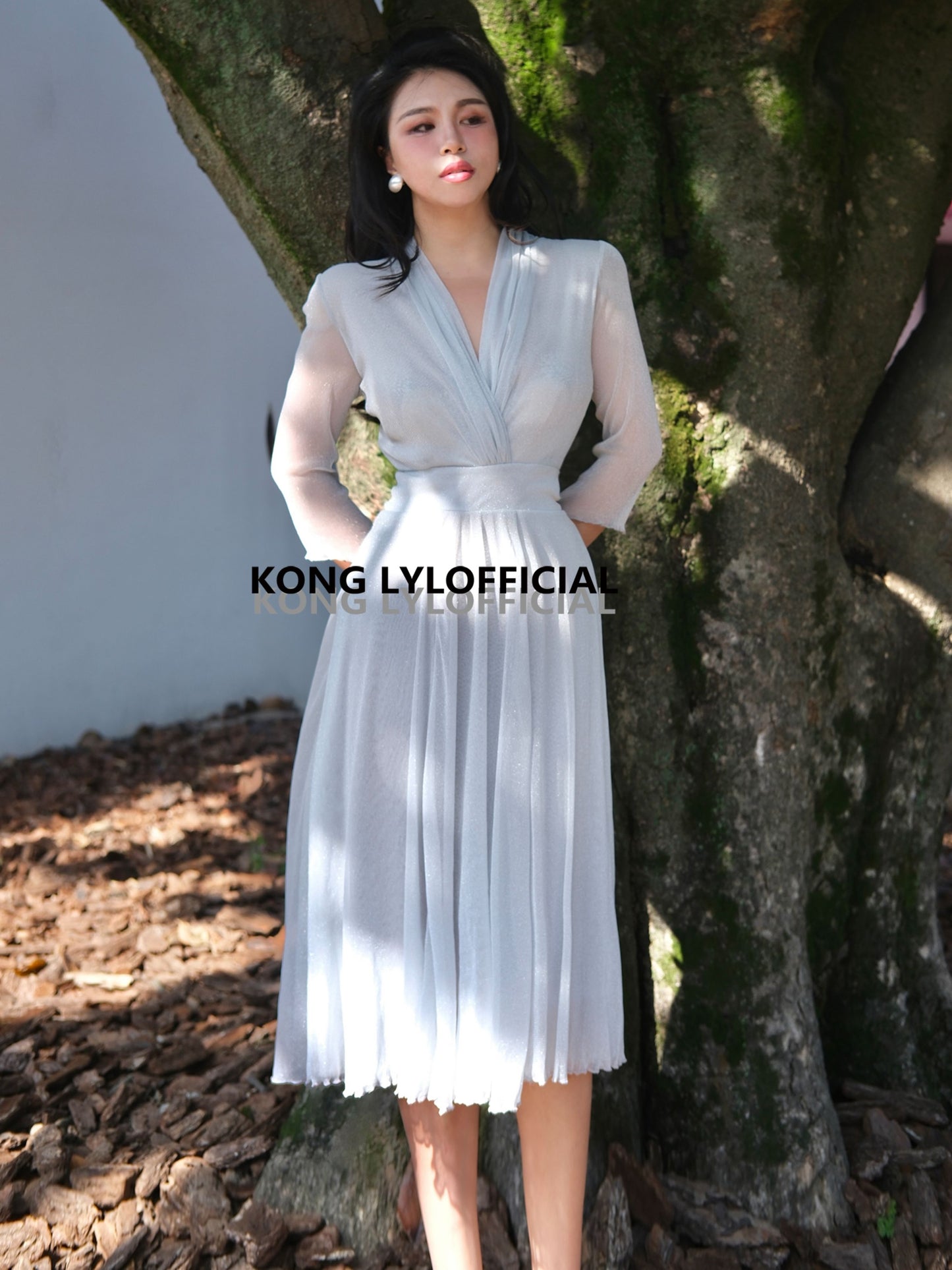 Ke Li Qi Kong-lylofficial Caiyun Xinghe Female Flavor Slim Dress Classy Elegant Slim Looking