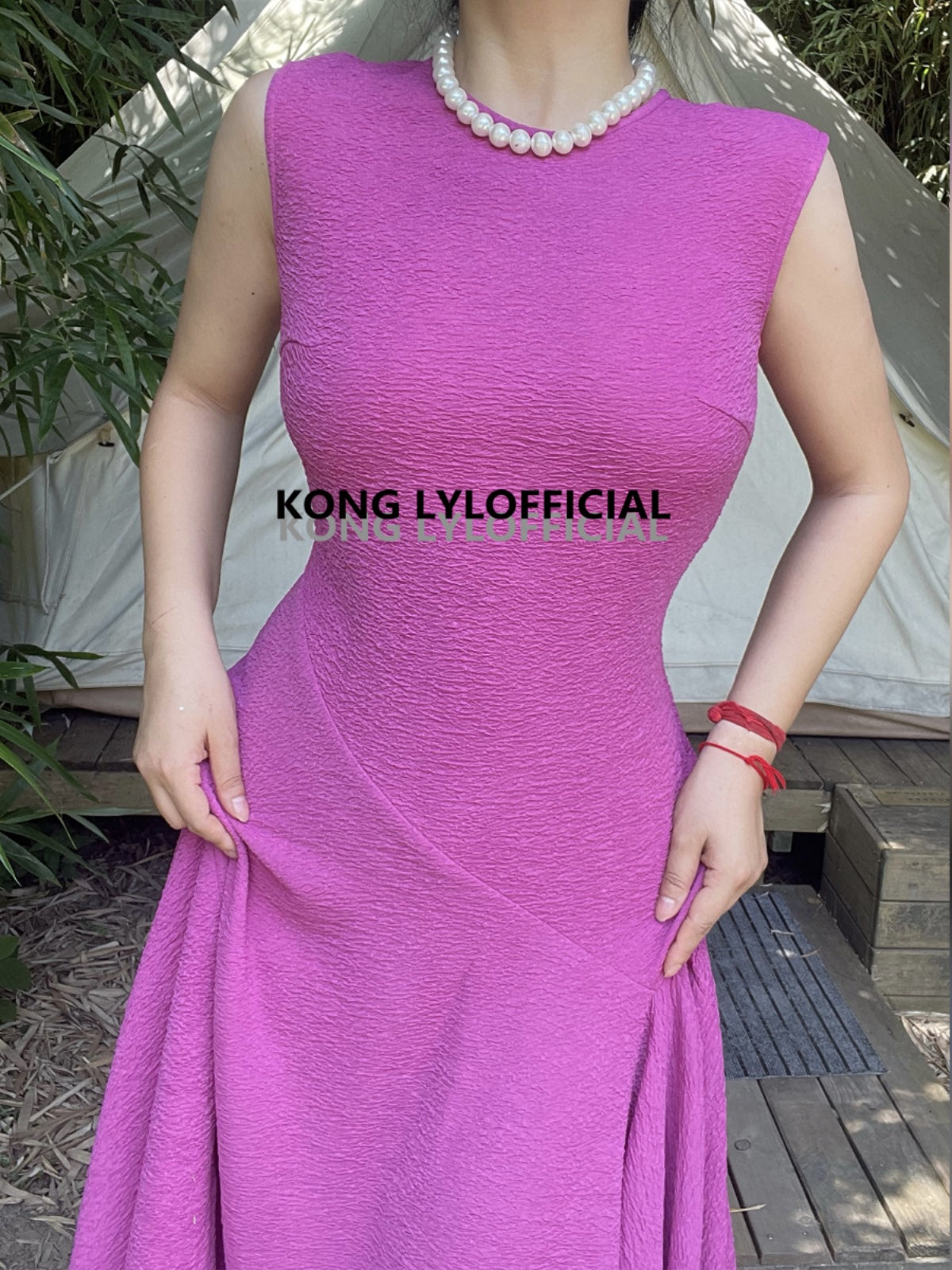 Keli Dragon Kong-Lylofficial Designer Brand Fusha Dragon Fruit Slim dress High end Sexy