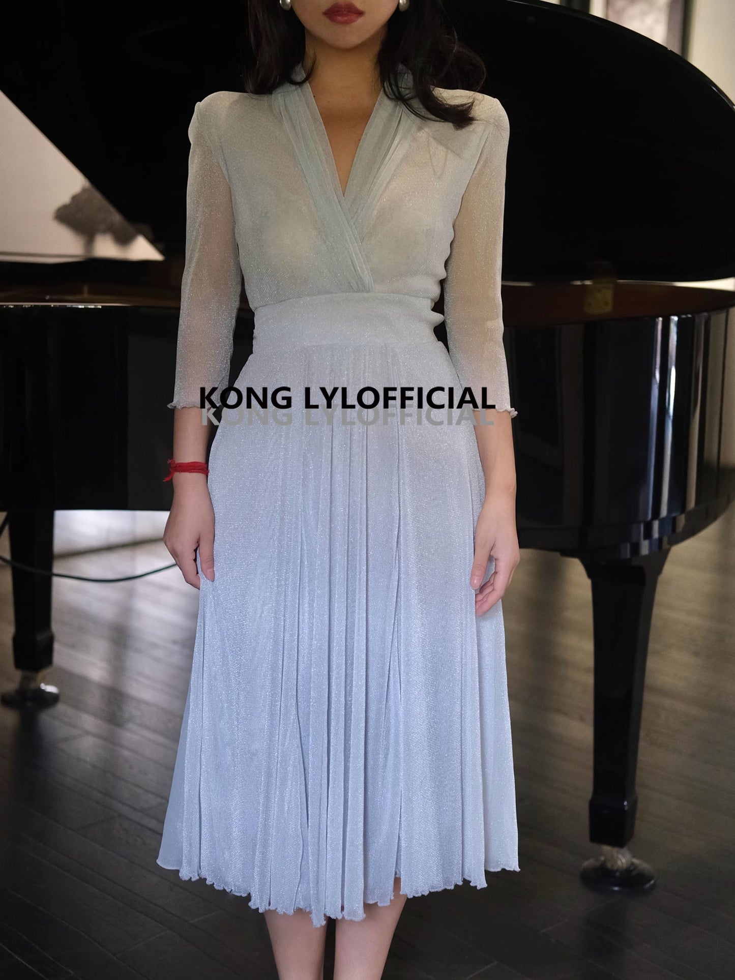Ke Li Qi Kong-lylofficial Caiyun Xinghe Female Flavor Slim Dress Classy Elegant Slim Looking