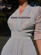 Ke Li Qi Kong-lylofficial Caiyun Xinghe Female Flavor Slim Dress Classy Elegant Slim Looking