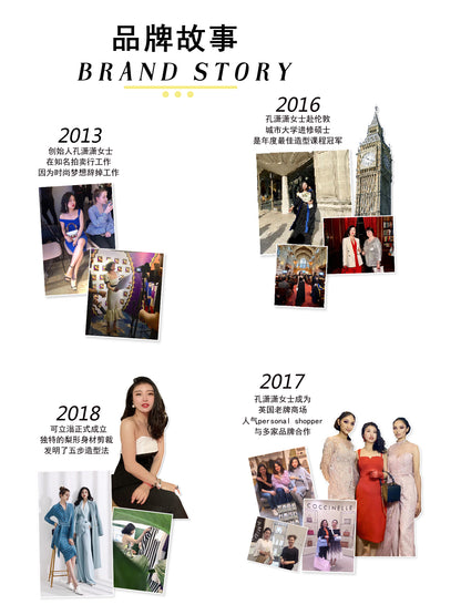 Keli Kong-lylofficial Designer Brand Sinomax Cable Stitch Wool Slim Dress Elegant Old Money Style