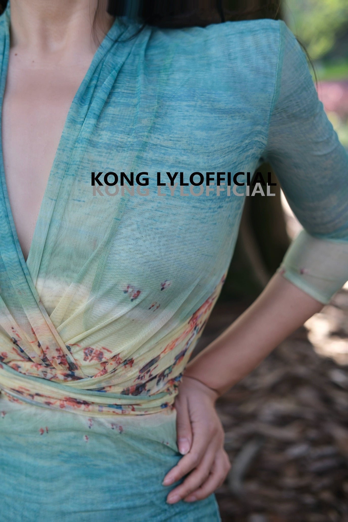 可立滃Kong-lylofficial倾城夏日女人味裹身裙高级气质感显瘦