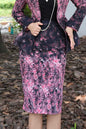 Can stand upright Kong-lylofficial Designer Brand Positioning Floral Bodycon Elastic Skirt Commuting High-end