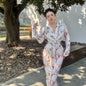 Can stand upright Kong-lylofficial Dan Niao Spreads Wings Velvet Sheer Wrap Dress Elegant High-end Slimming