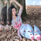 Ke Li Qi Kong-lylofficial Birds Facing the Phoenix Female Flavor Fancy Slim Dress Elegant Slim Looking
